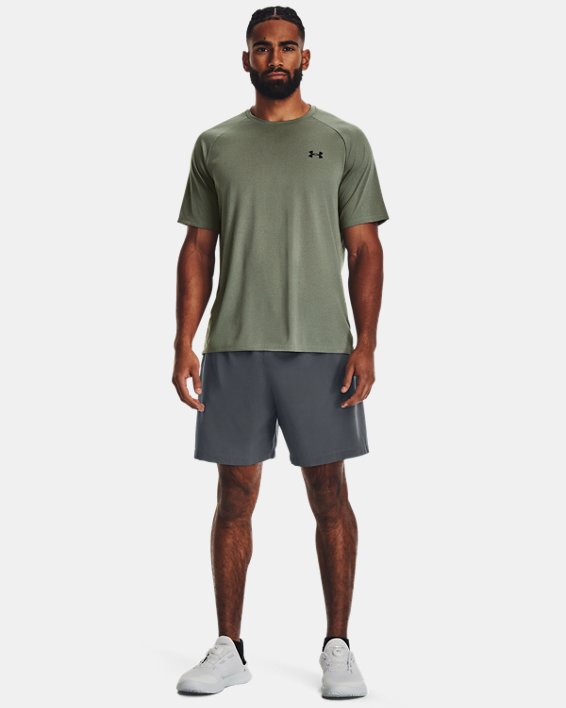 Tee-shirt texturé à manches courtes UA Tech™ 2.0 pour homme, Green, pdpMainDesktop image number 2